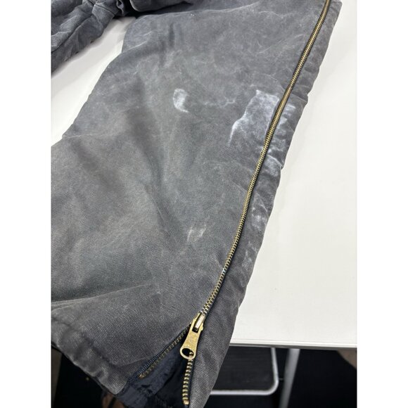 Vintage Walls Blizzard Pruf Canvas Insulated Bib Overalls Mens XXL Black GUC - Picture 6 of 14